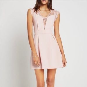BCBGeneration Lace Cocktail Dress in Light Pink - XS